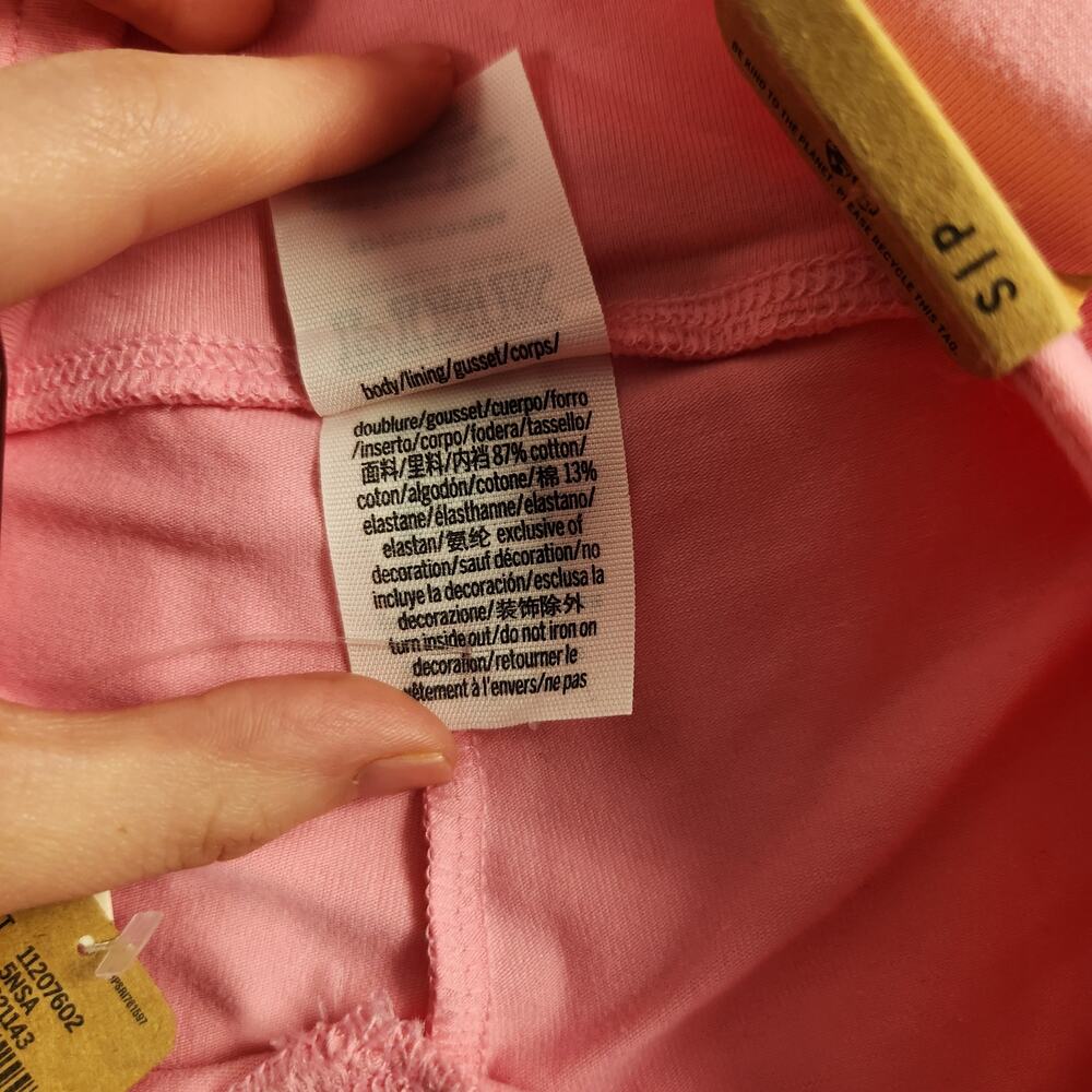 VS PINK Pink Stretch Cotton High Waist V Crossover Skort with Pockets Small NWT - Picture 6 of 9